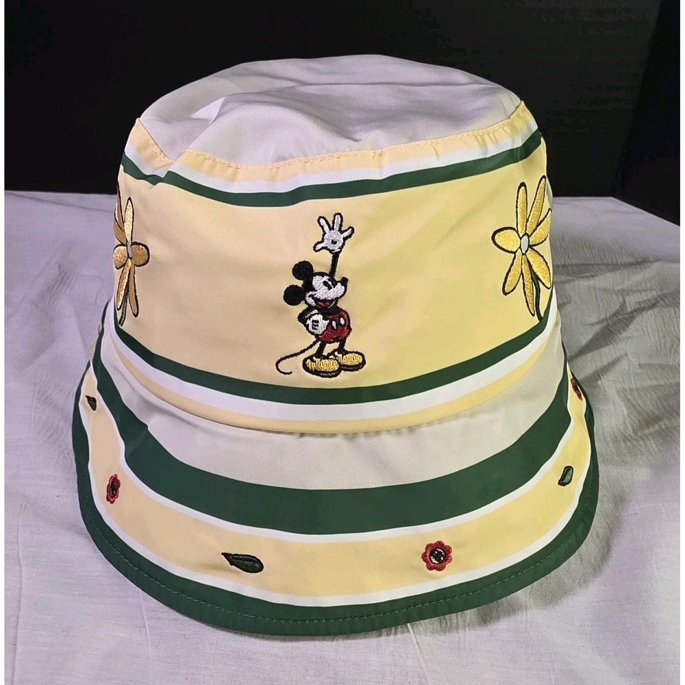 Disney Parks 2024 Mickey & Company Garden Collection Bucket Hat NWT